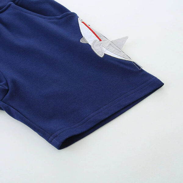 Summer Arrival Baby Kids Boys Cotton Casual Style Cartoon Pattern Color Patchwork Shorts - Image 4