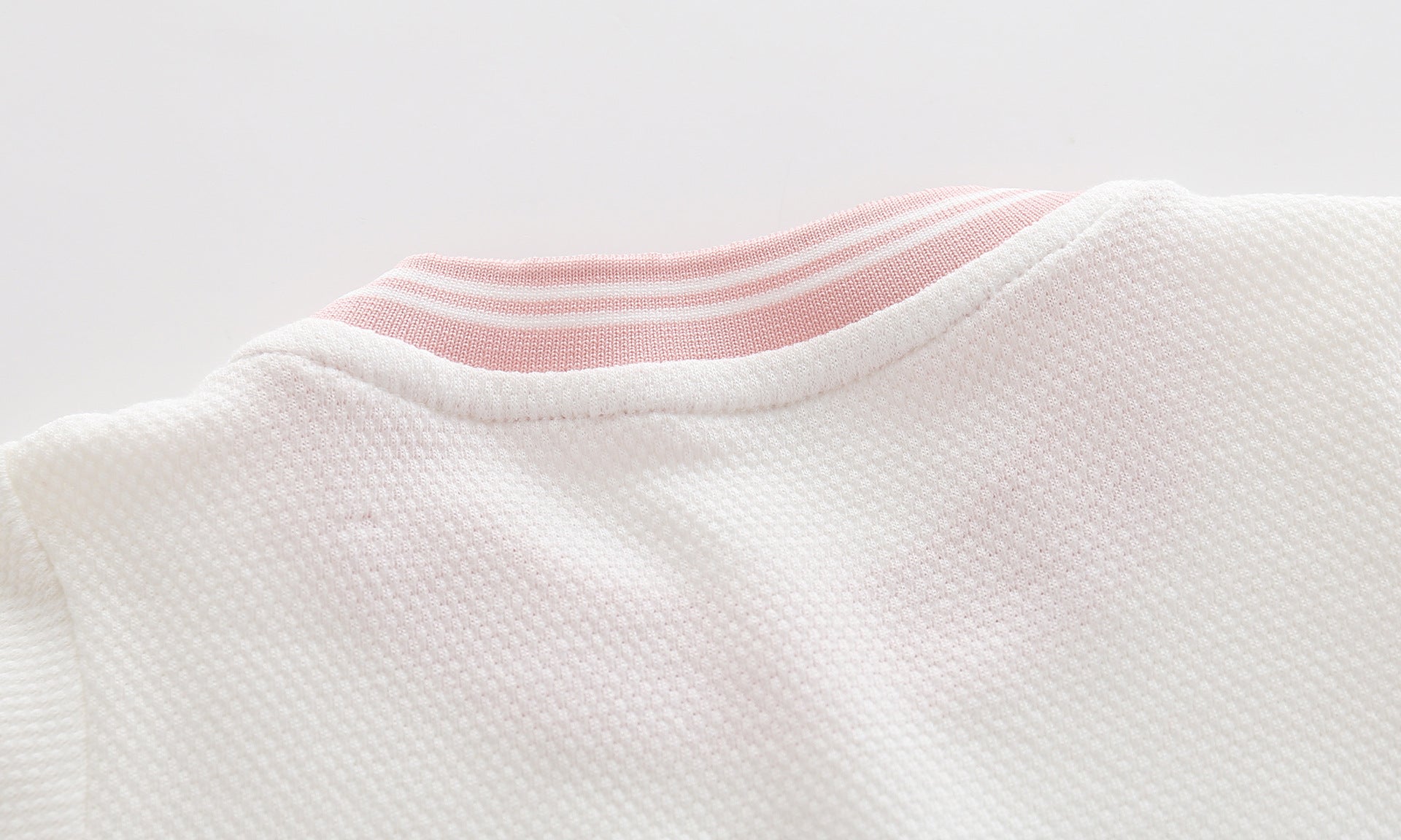 Baby Girl 1pcs Logo Graphic Graphic Side & Neck Striped Design Ruffle Hem Baseball Dress - Image 4