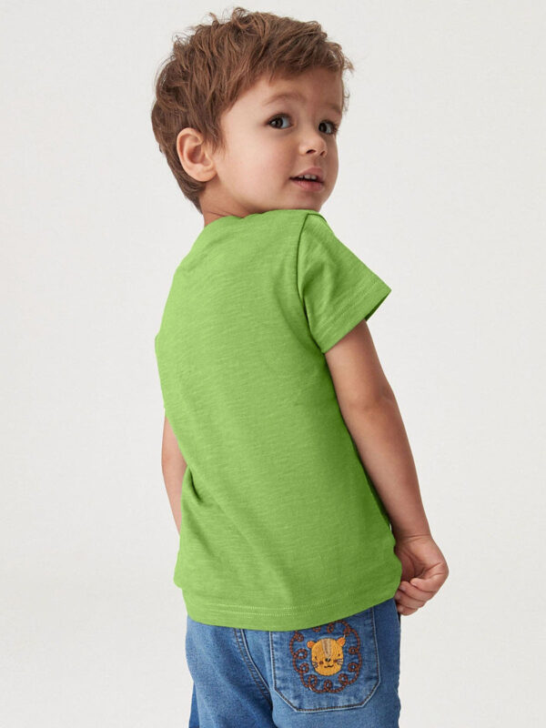 Boys Kids’ Air Plane Cartoon Embroidered T-shirt in European and American Style for Summer - Image 4