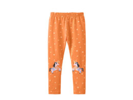 Autumn Arrival Baby Kids Girls Floral and Animals Cartoon Pattern Casual Pants