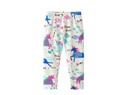 Autumn Arrival Baby Kids Girls Cartoon Pattern Cute Pants