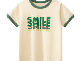 Boys’ Letters Print T-Shirt In European And American Style