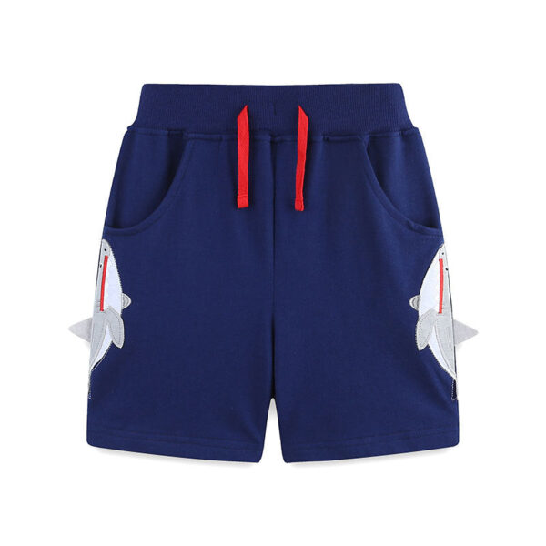 Summer Arrival Baby Kids Boys Cotton Casual Style Cartoon Pattern Color Patchwork Shorts - Image 5