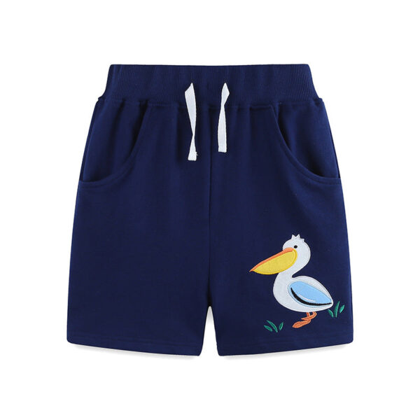 Summer Arrival Kids Cotton Casual Style Cartoon Animals Bird Pattern Shorts - Image 9
