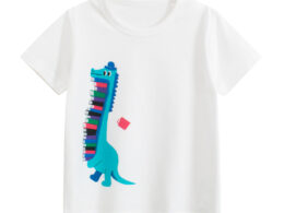 Summer Boys’ Cartoon Animals Pattern T-shirt in European and American Style