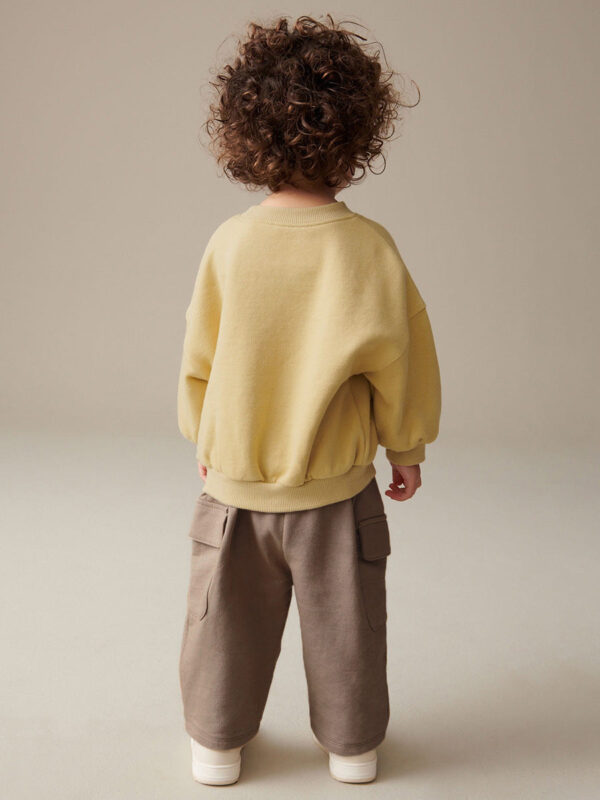 High Quality Spring And Autumn Boys Rocket Print Long Sleeves Top Sweatshirt And Pants Clothing Set - Image 4