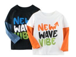 Baby Boy Colorful Slogan Print False Design Long-Sleeved Shirt