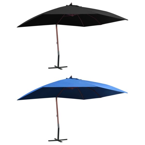 vidaXL Cantilever Umbrella Parasol Garden Outdoor Umbrella with Pully System - Image 2
