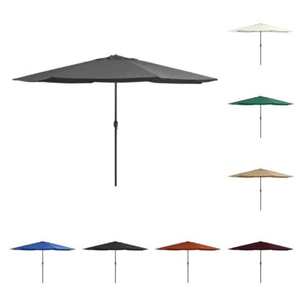 vidaXL Outdoor Umbrella Parasol with Crank Patio Sunshade Garden Sun Shelter - Image 10