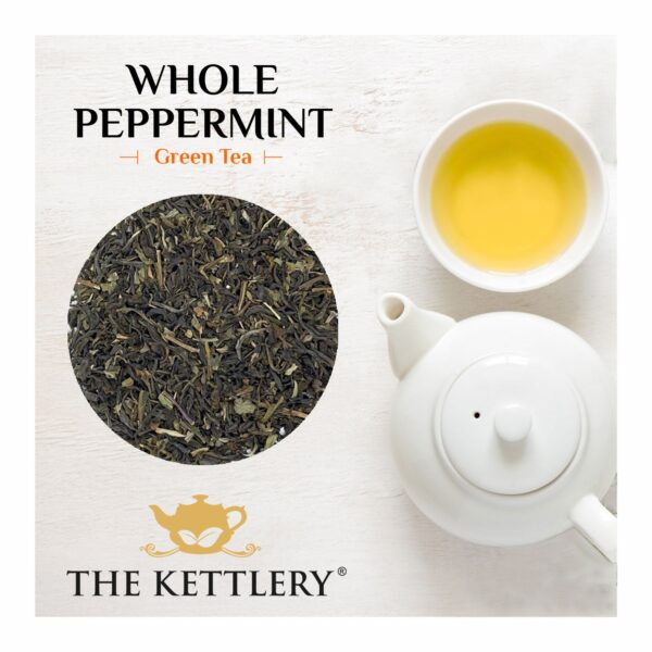 Whole Peppermint Green Tea in Tin - Image 2