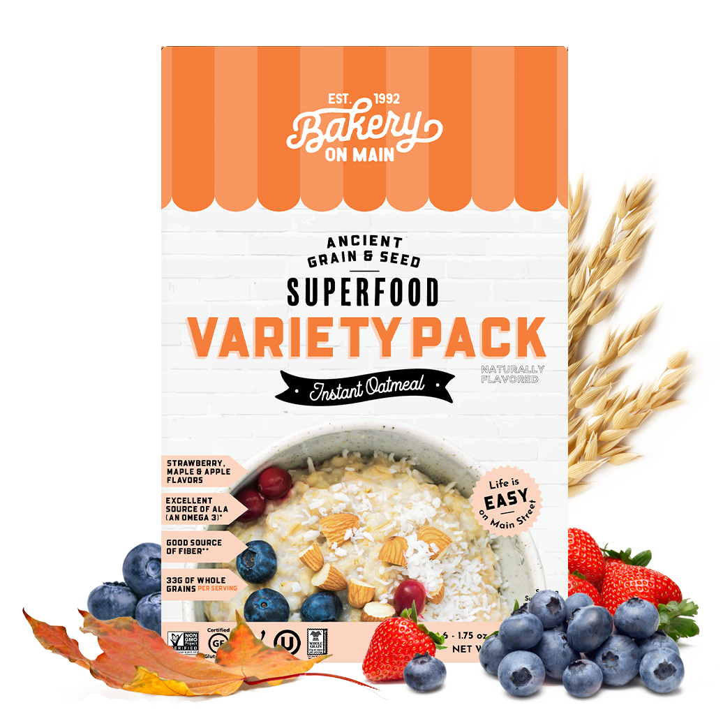 Bakery on Main Instant Gluten-Free Oatmeal Super Food Variety Pack 10.5 oz (Pack of 6 boxes) - Image 4