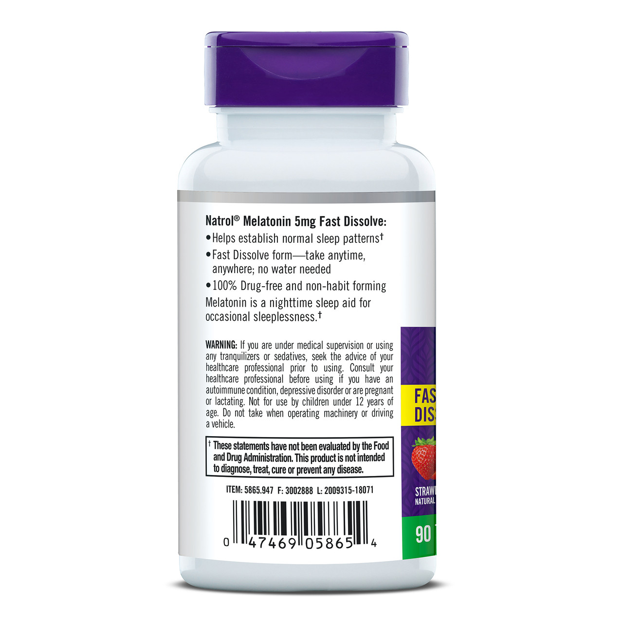 Natrol Melatn Fast DisOlive (1x90TAB ) - Image 3