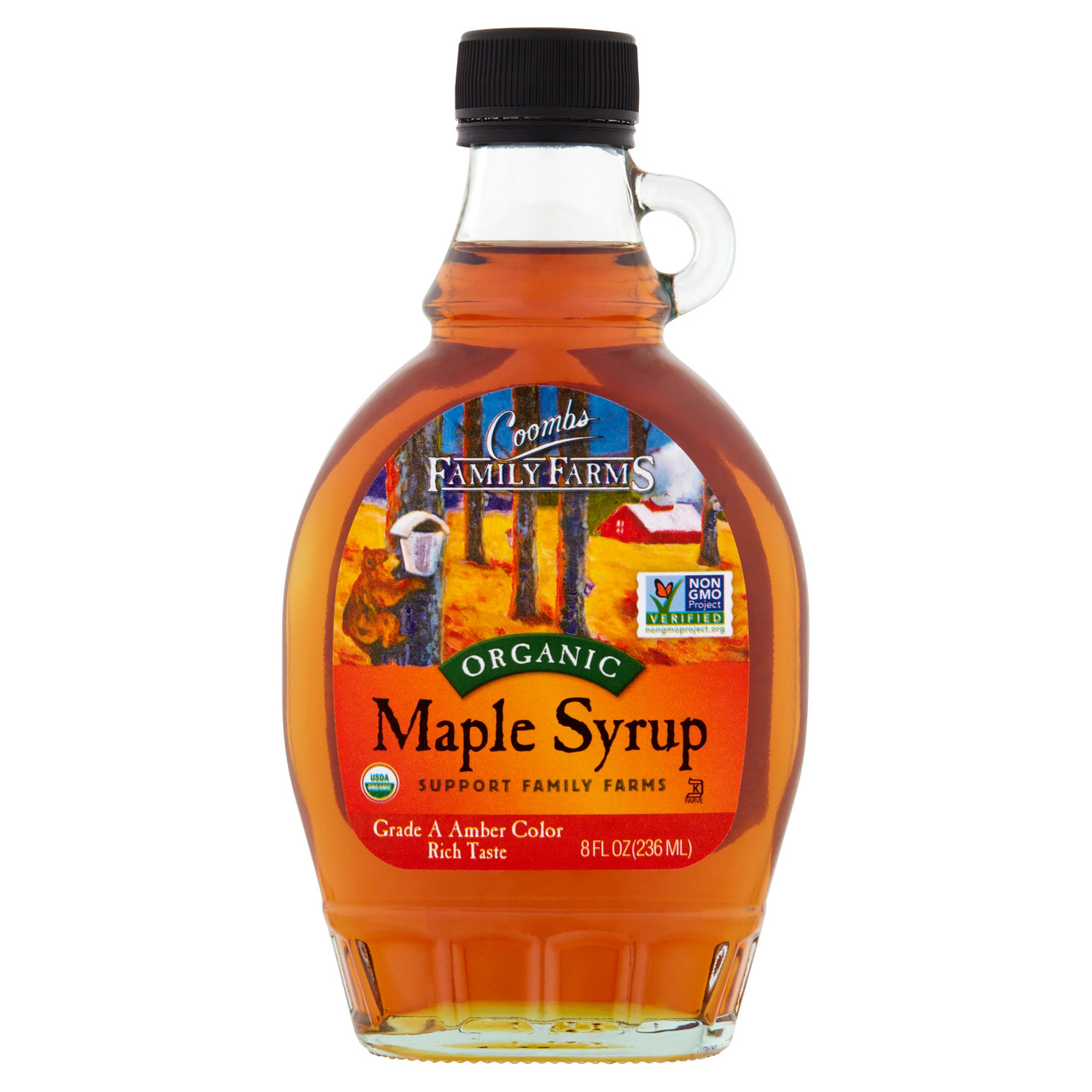 Coombs Family Farms Grade A Dark Amber, Glass (12x8Oz) - Image 2