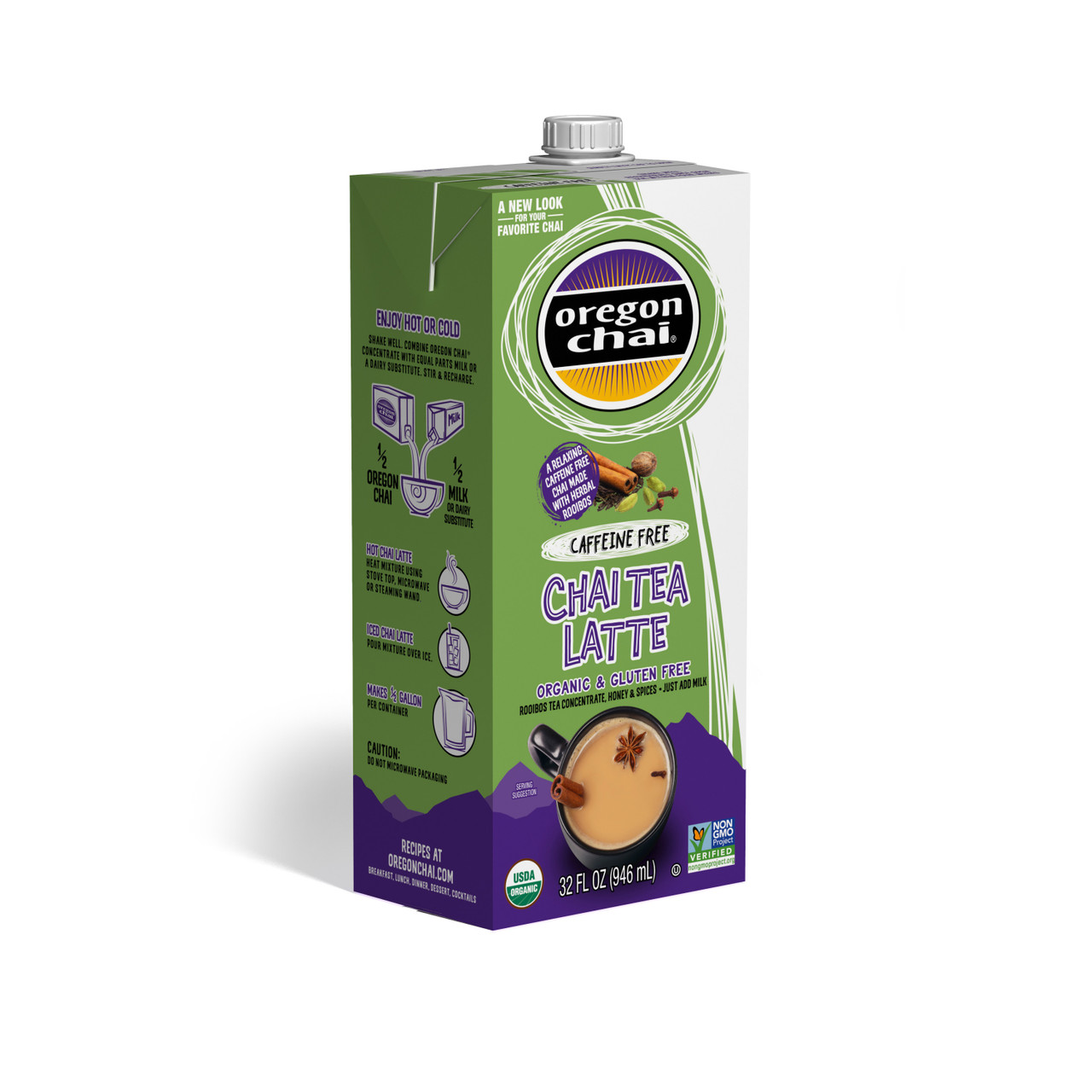 Oregon Chai Chai Conc Herbal Decaf (6x32 Oz) - Image 4