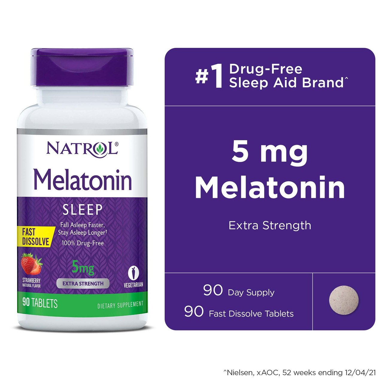 Natrol Melatn Fast DisOlive (1x90TAB ) - Image 2