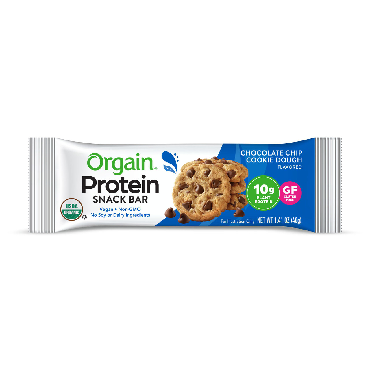 Orgain Organic Cookie Dough Protein Snack Bar 1.41 oz (Pack of 12)