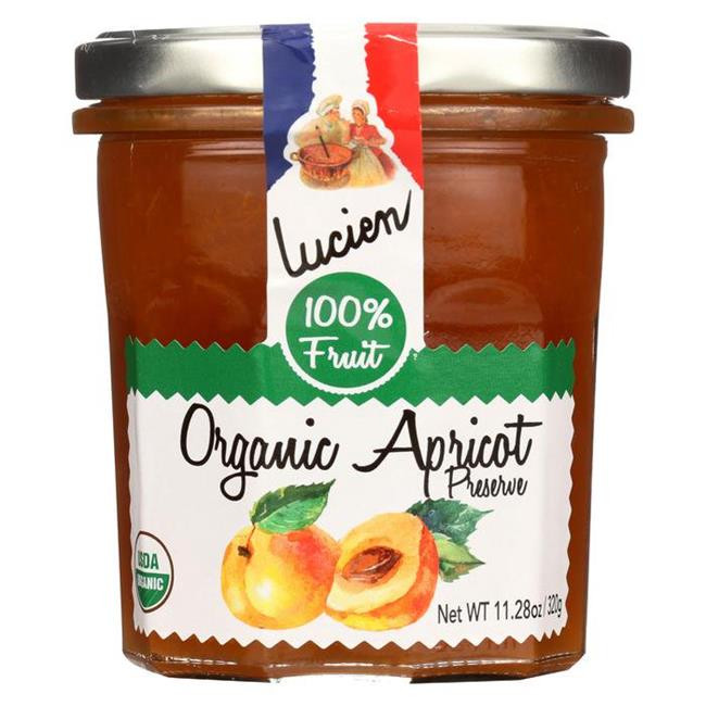 Lucien Organic Apricot Preserves 11.28 oz (Pack of 6)