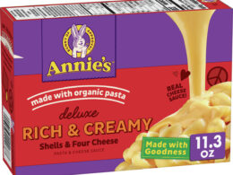 Annie's Deluxe Rich & Creamy Shells & 4 Cheese Made with Organic Pasta 11.3 oz (Pack of 12)