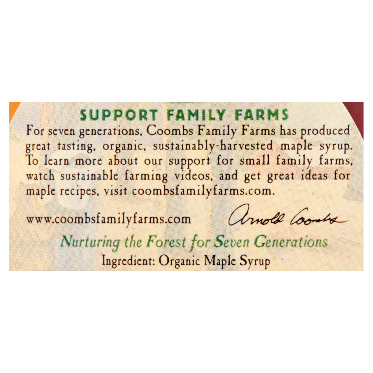 Coombs Family Farms Grade A Dark Amber, Glass (12x8Oz) - Image 4