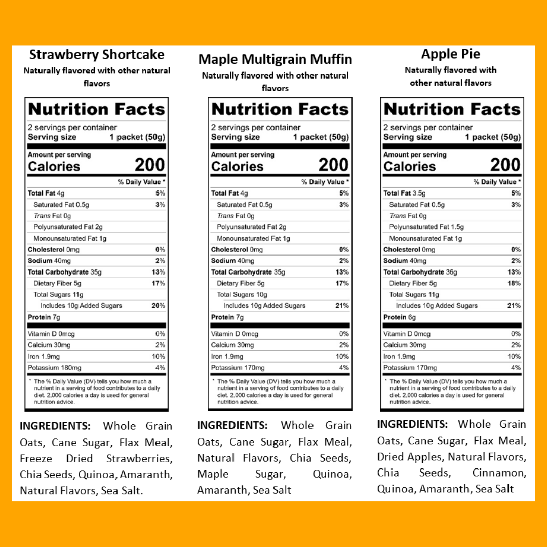 Bakery on Main Instant Gluten-Free Oatmeal Super Food Variety Pack 10.5 oz (Pack of 6 boxes) - Image 6