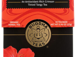 Buddha Teas Organic Hiniscus Tea 18 Tea Bags (Pack of 6 Boxes)