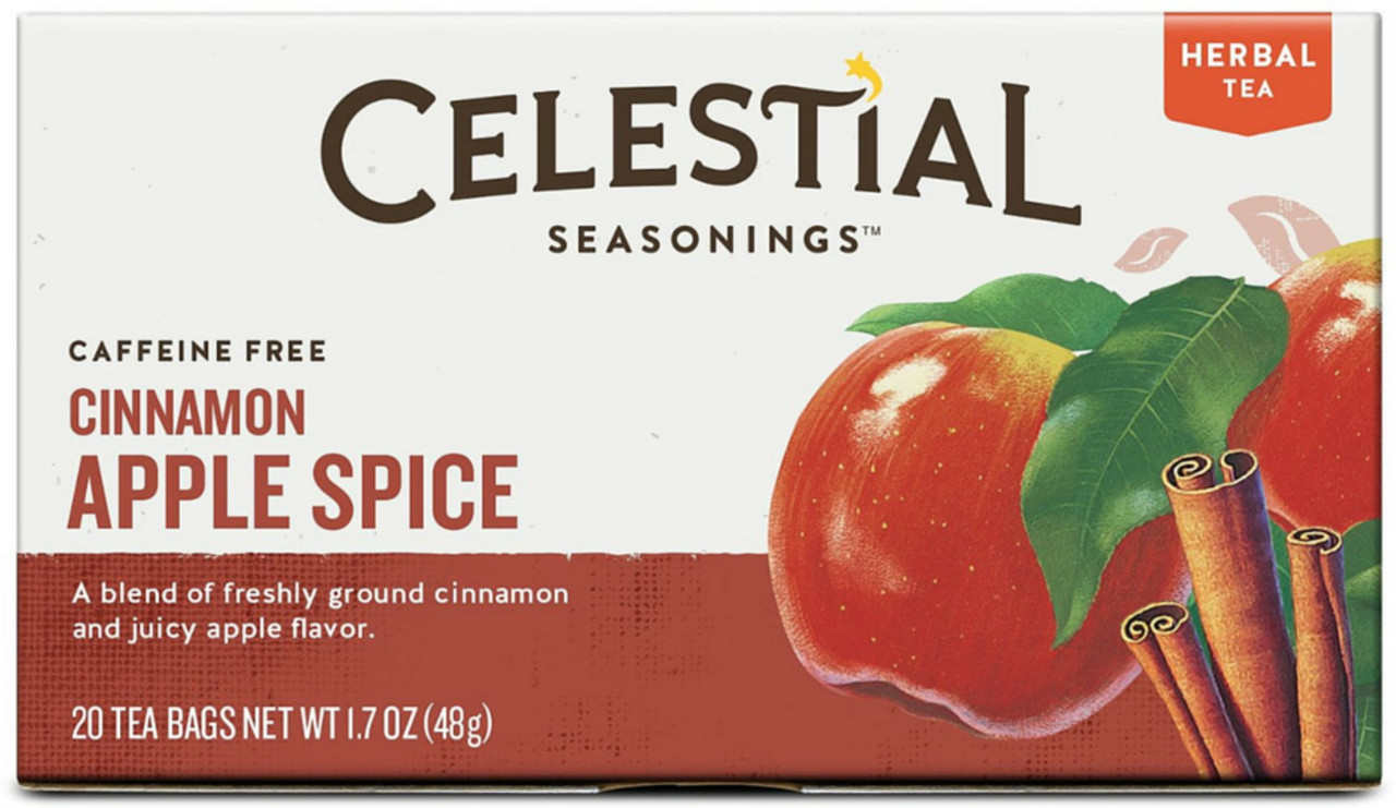 Celestial Seasonings Cinnamon Apple Spice Tea 20 Tea Bags (Pack of 6 Boxes)