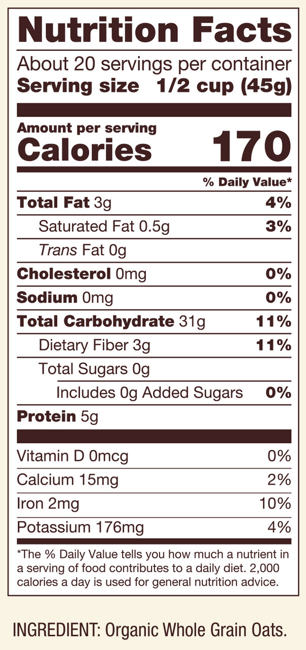 OG2 BOBS QKCOOK RLD OATS ( 4 X 32 OZ ) - Image 5