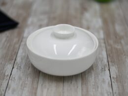 White Soup Cup With Lid 5" inch | 11 Fl Oz