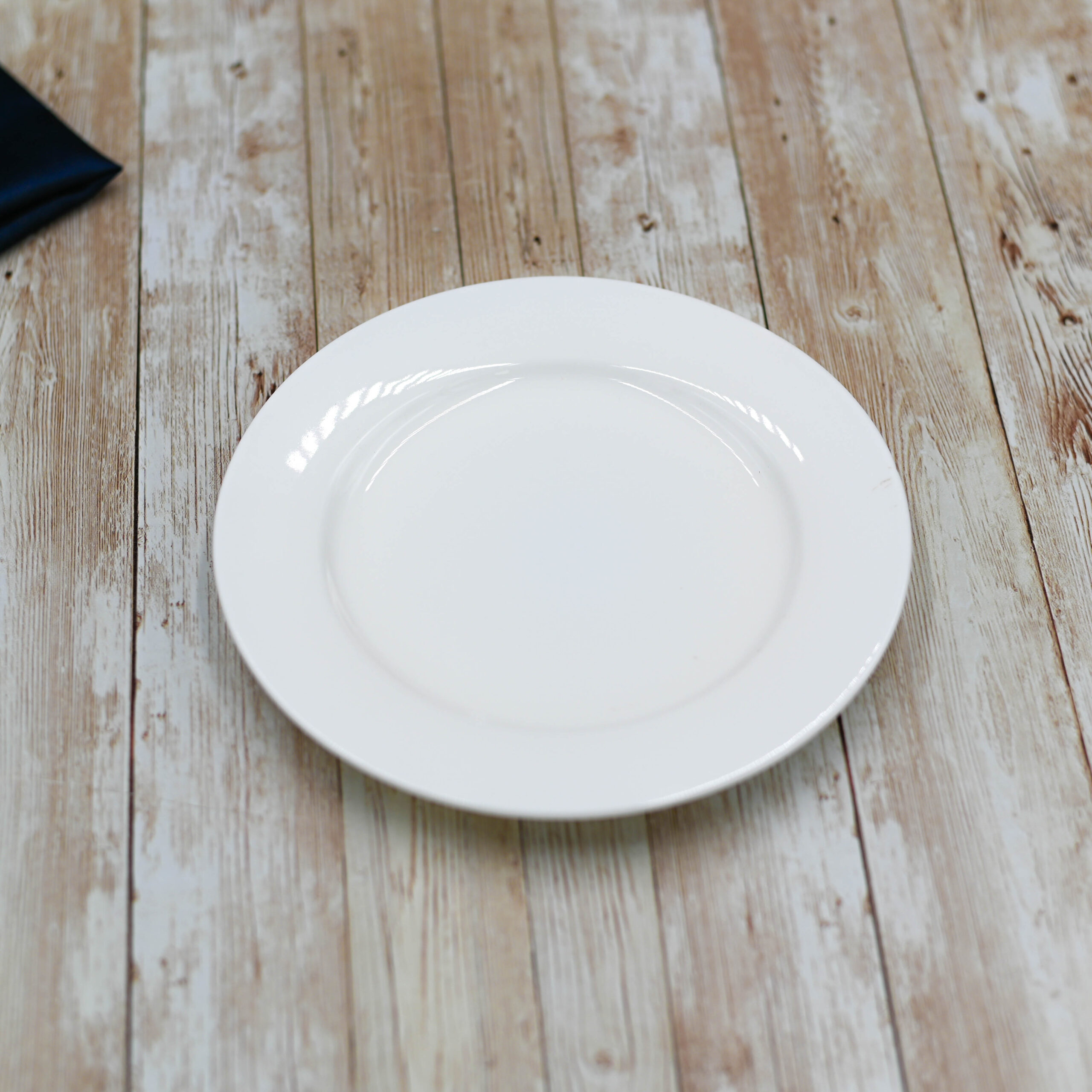 Professional Rolled Rim White Dessert Plate 7" inch | 18 Cm