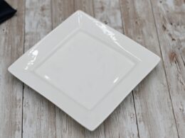 White Dinner Plate 10" inch X 10" inch| 25 X 25 Cm