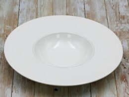 White Deep Plate 11" inch | 28 Cm 9 Fl Oz | 280 Ml