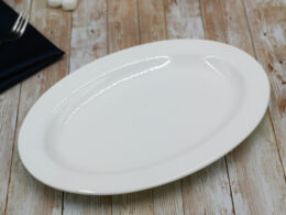White Professional Oval Plate / Platter 10" inch |