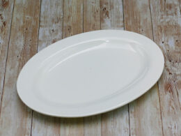 Professional Rolled Rim White Oval Plate / Platter 16" inch |