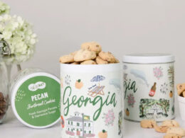 Tin of Georgia Pecan Shortbread Cookies