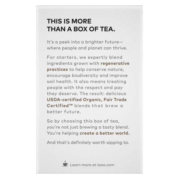 Tazo Organic Awake English Breakfast tea 16 Tea Bags (Pack of 6 Boxes) - Image 2