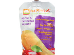 Happy Tot Organic Stage 4 Pouch Food Apple & Squash (16x4.22 Oz)