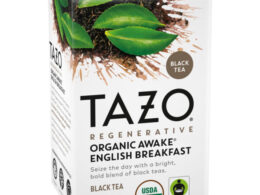 Tazo Organic Awake English Breakfast tea 16 Tea Bags (Pack of 6 Boxes)