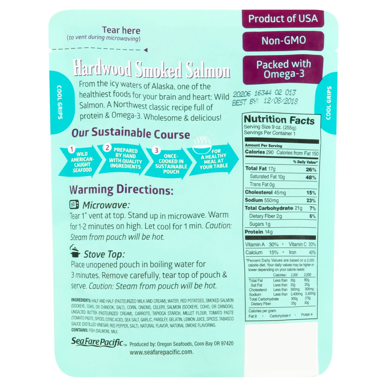 Seafare Pacific Smoked Salmon Chowder (8x9 OZ) - Image 3