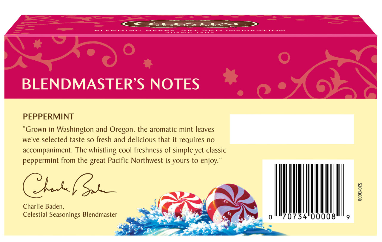 Celestial Seasonings Peppermint Herbal Tea 20 Tea Bags (Pack of 6 Boxes) - Image 5