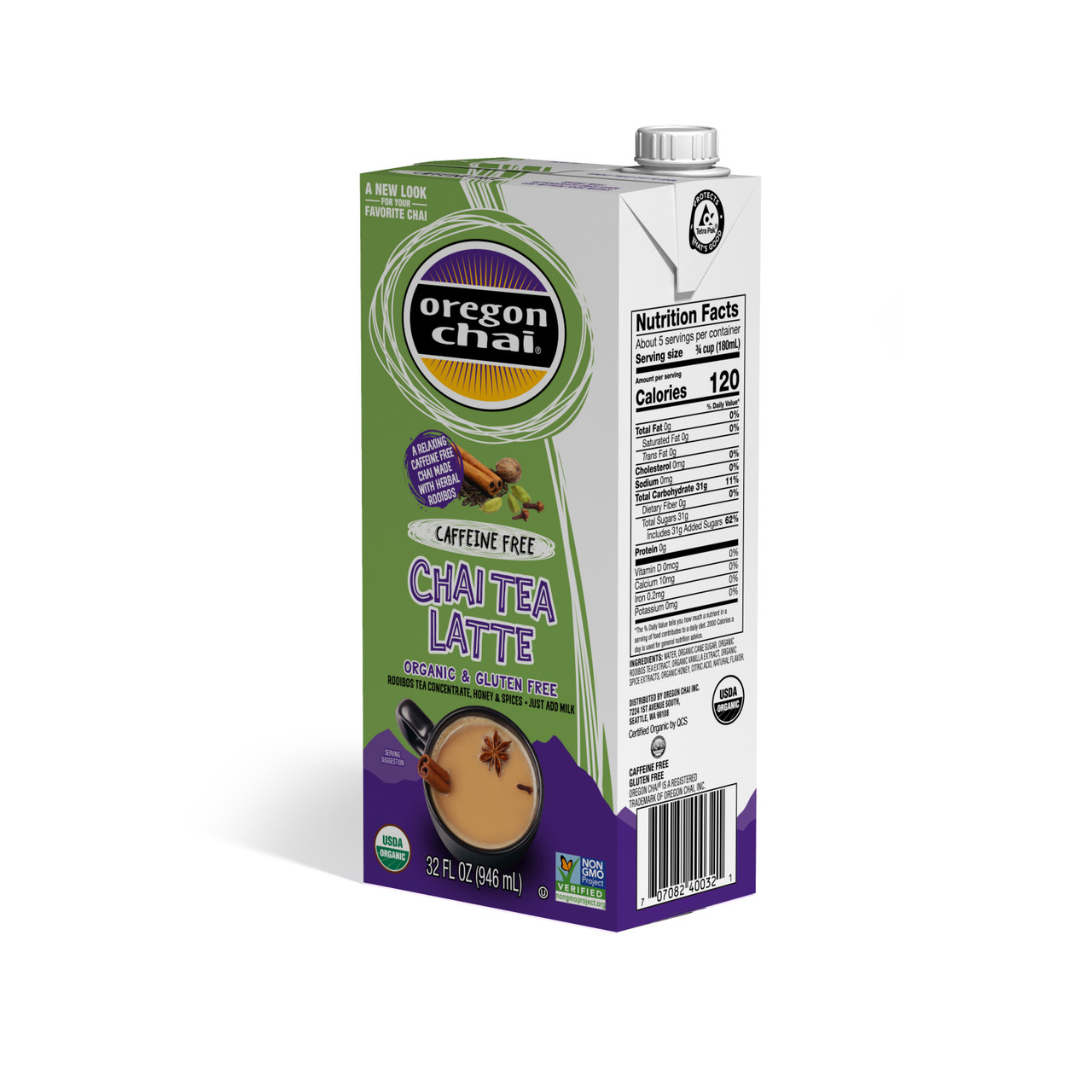 Oregon Chai Chai Conc Herbal Decaf (6x32 Oz) - Image 2