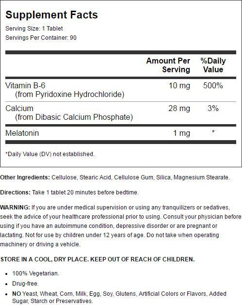 Natrol Melatonin 1 Mg (1x90 TAB) - Image 2