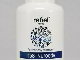 Rebel Herbs Organic Nuroade Capsules for Healthy Memory - 30 Count