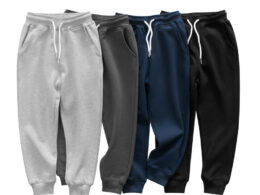 Children Solid Color Quality Cotton Sport Style Trousers