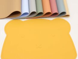 Baby Bear Shape Silicone Washable Insulated Placemat