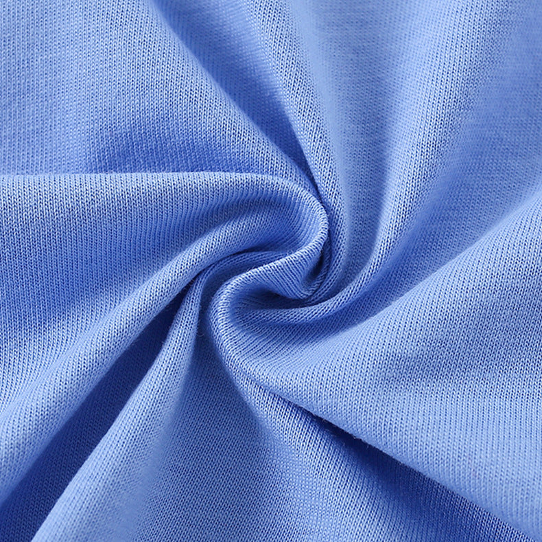 Summer Girls’ Butterfly Pattern Decorated T-shirt in European and American Style - Image 3