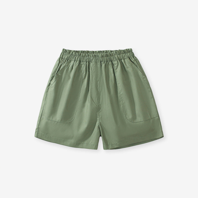 Baby Kids Girls Solid Color Soft Casual Style Shorts - Image 2