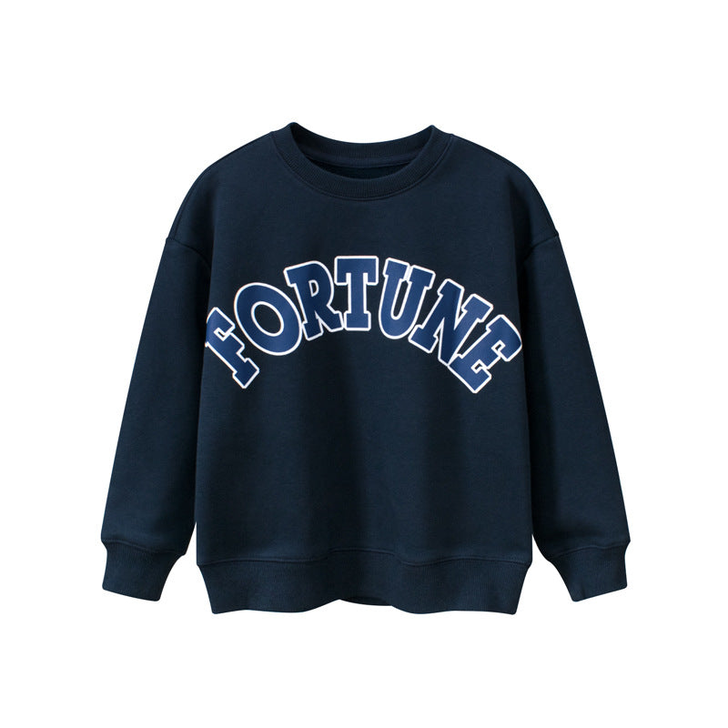 Children Letter Print Pattern Unisex Long Sleeve Hoodies In Autumn - Image 10