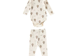 Autumn Arrival Baby Unisex Long Sleeves Casual Pattern Crew Neck Onesies and Pants Clothing Sets