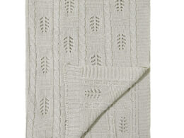 Knitted Baby Blanket With Hollow Out Design: New Solid Color Collection For All Seasons