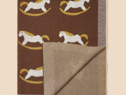 Best-Selling Knitted Baby Blanket With Horse Pattern: Collection For Four Seasons